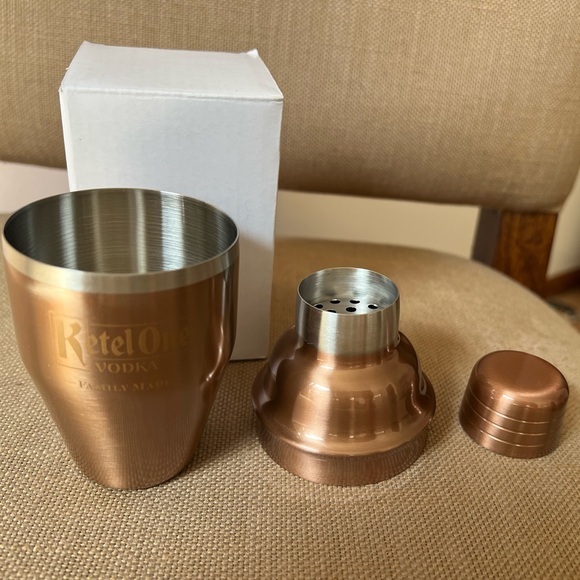 Ketel One Copper Cocktail Shaker | 5.5” Barware | Authentic Branded Collectible - Picture 3 of 4